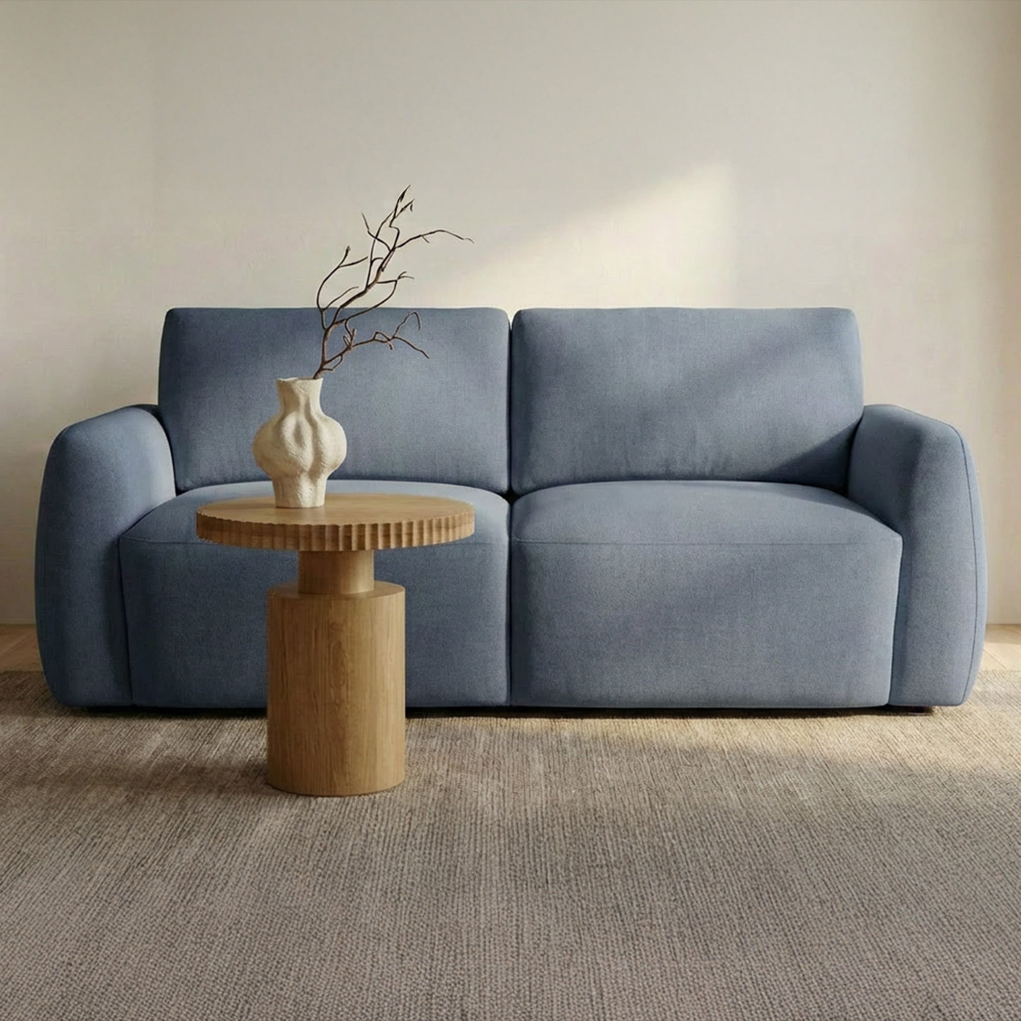 Moes Callie Sofa 68 in. Slate Blue KQ-1048-26-USA