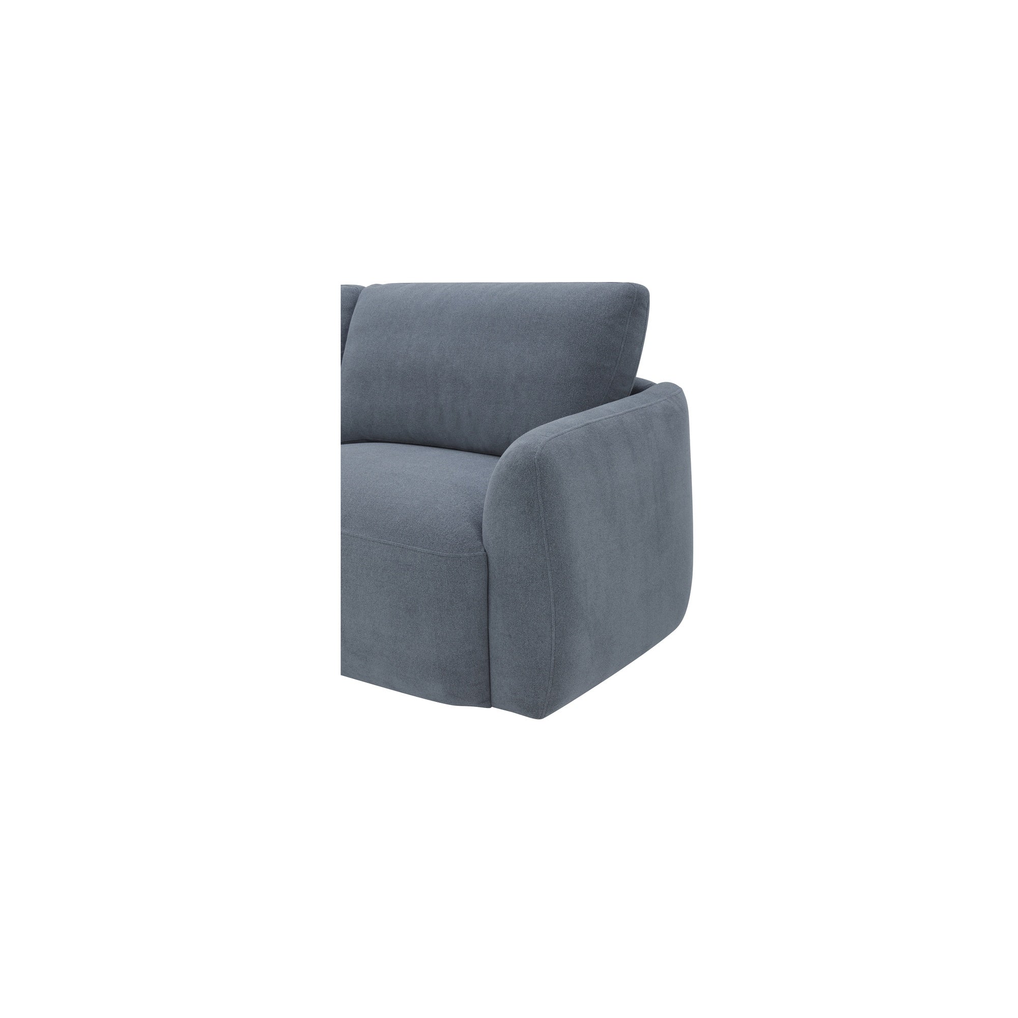 Moes Callie Sofa 91 in. Slate Blue KQ-1049-26-USA