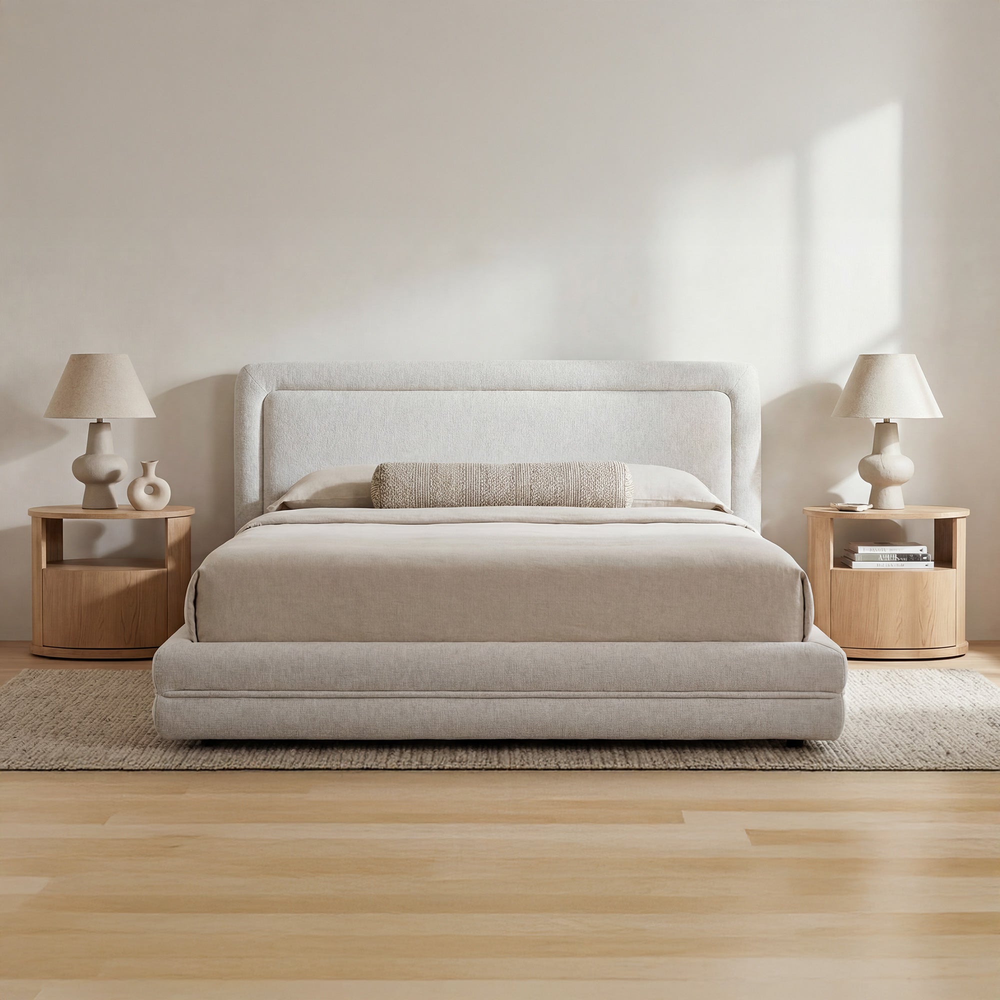 Moes Tory King Bed Pebble KQ-1050-05-0-USA