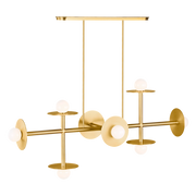 Nodes Large Linear Chandelier