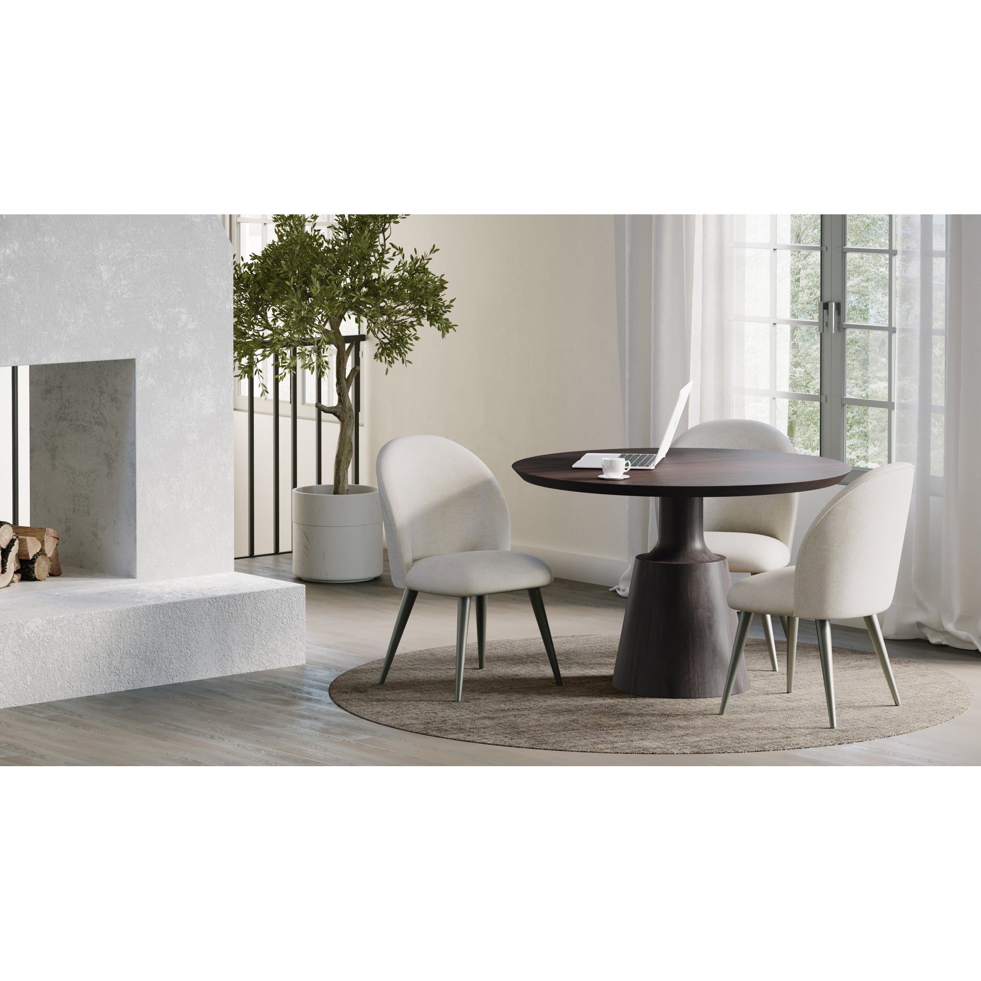 Moes Myron Dining Table Dark Brown KY-1003-25-0