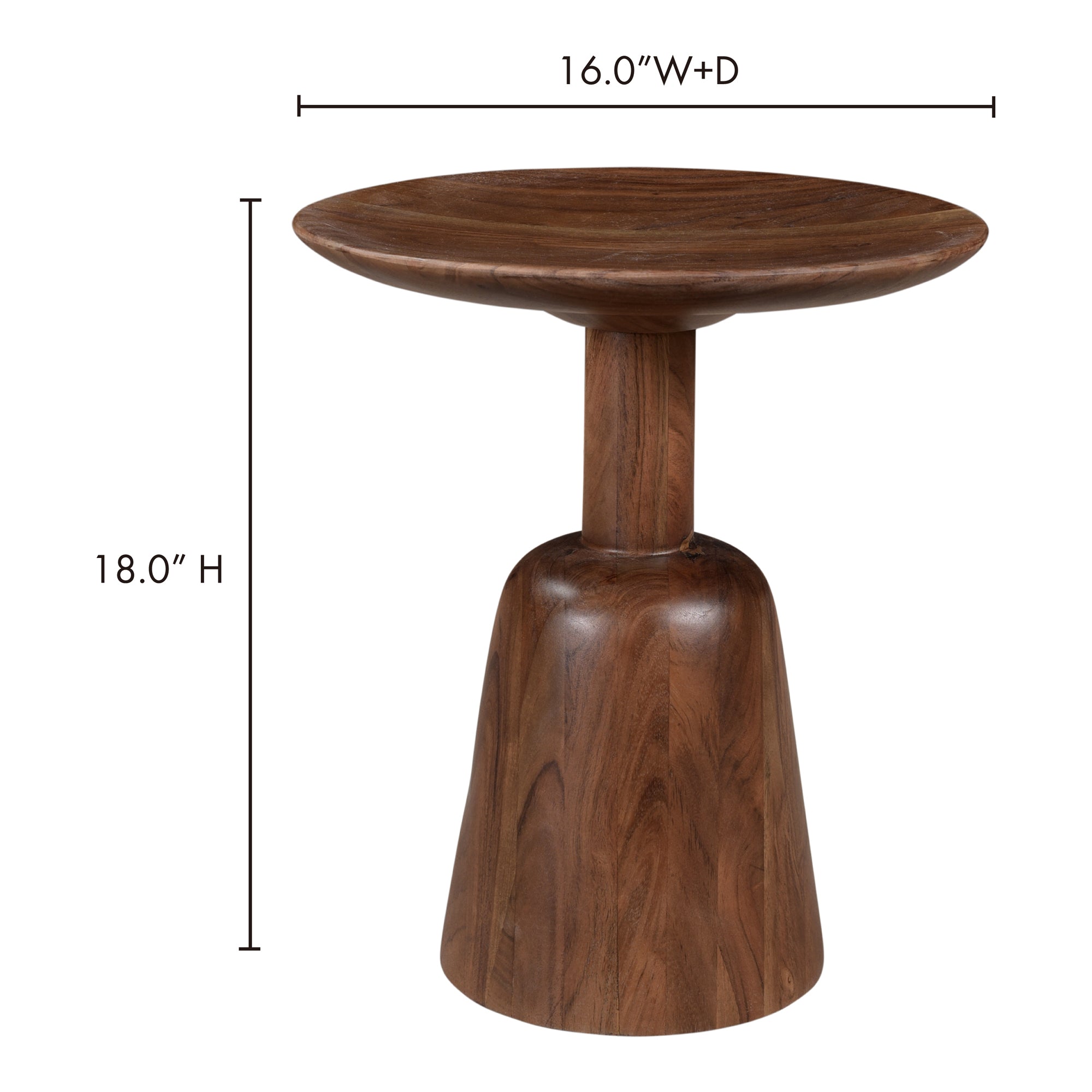 Moes Nels End Table Dark Brown KY-1014-20