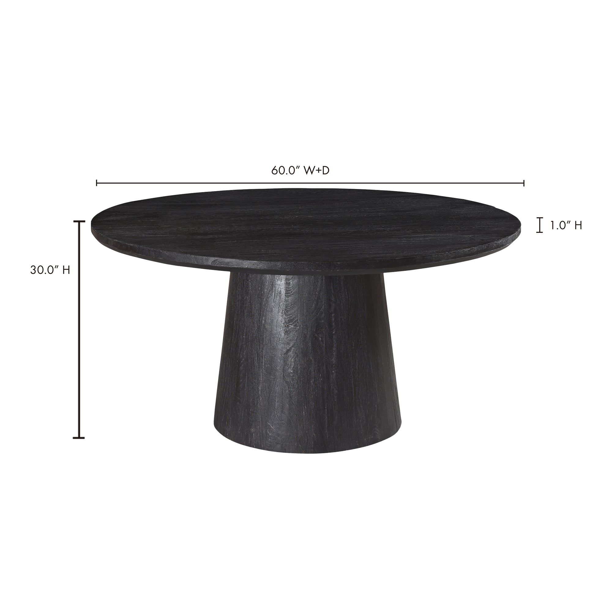 Moes Cember Dining Table Black KY-1020-02-0