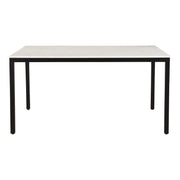 Moes Parson Marble Small Dining Table White KY-1021-02-0