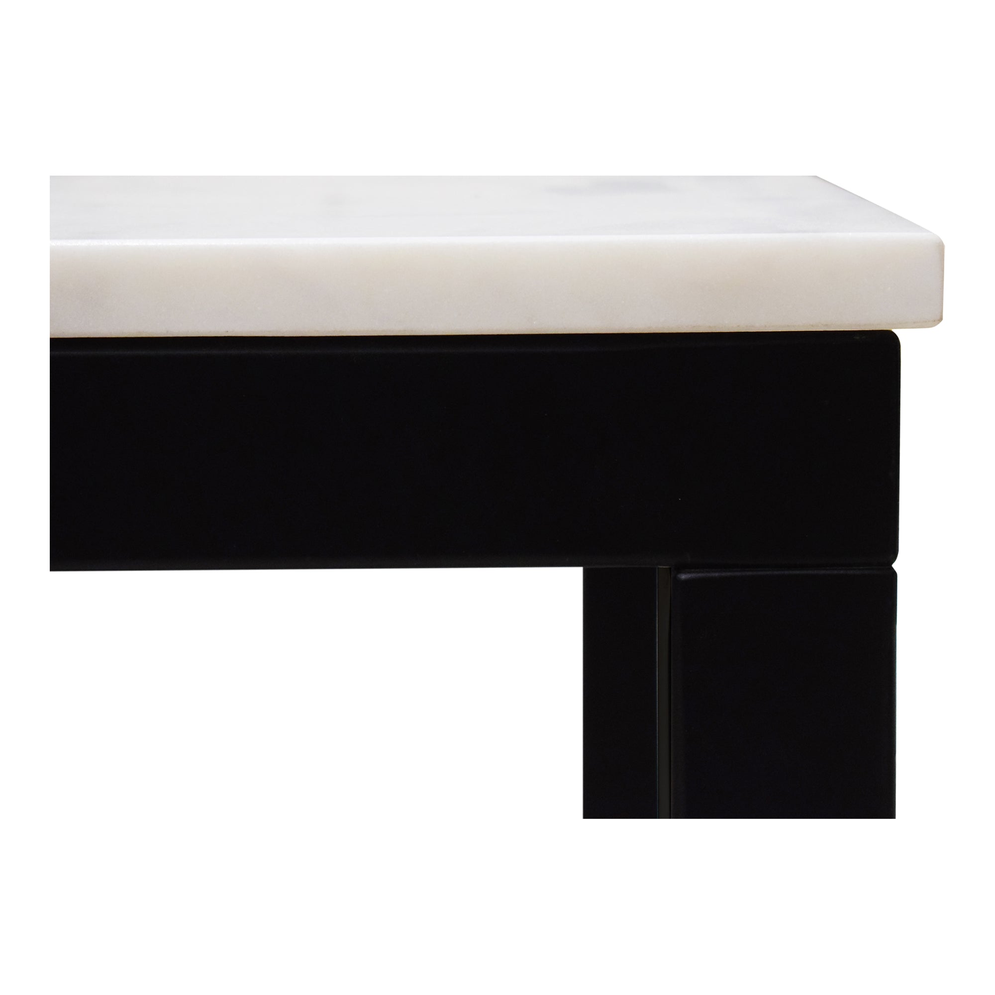 Moes Parson Marble Small Dining Table White KY-1021-02-0