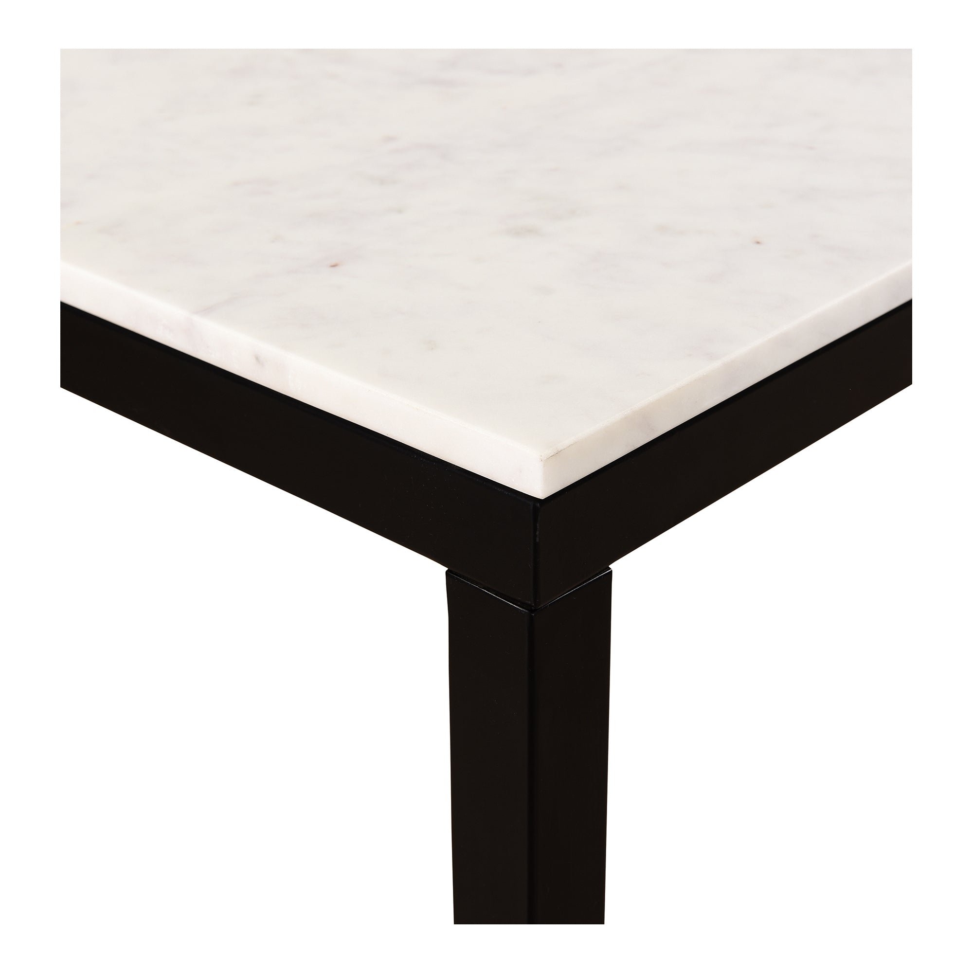 Moes Parson Marble Small Dining Table White KY-1021-02-0