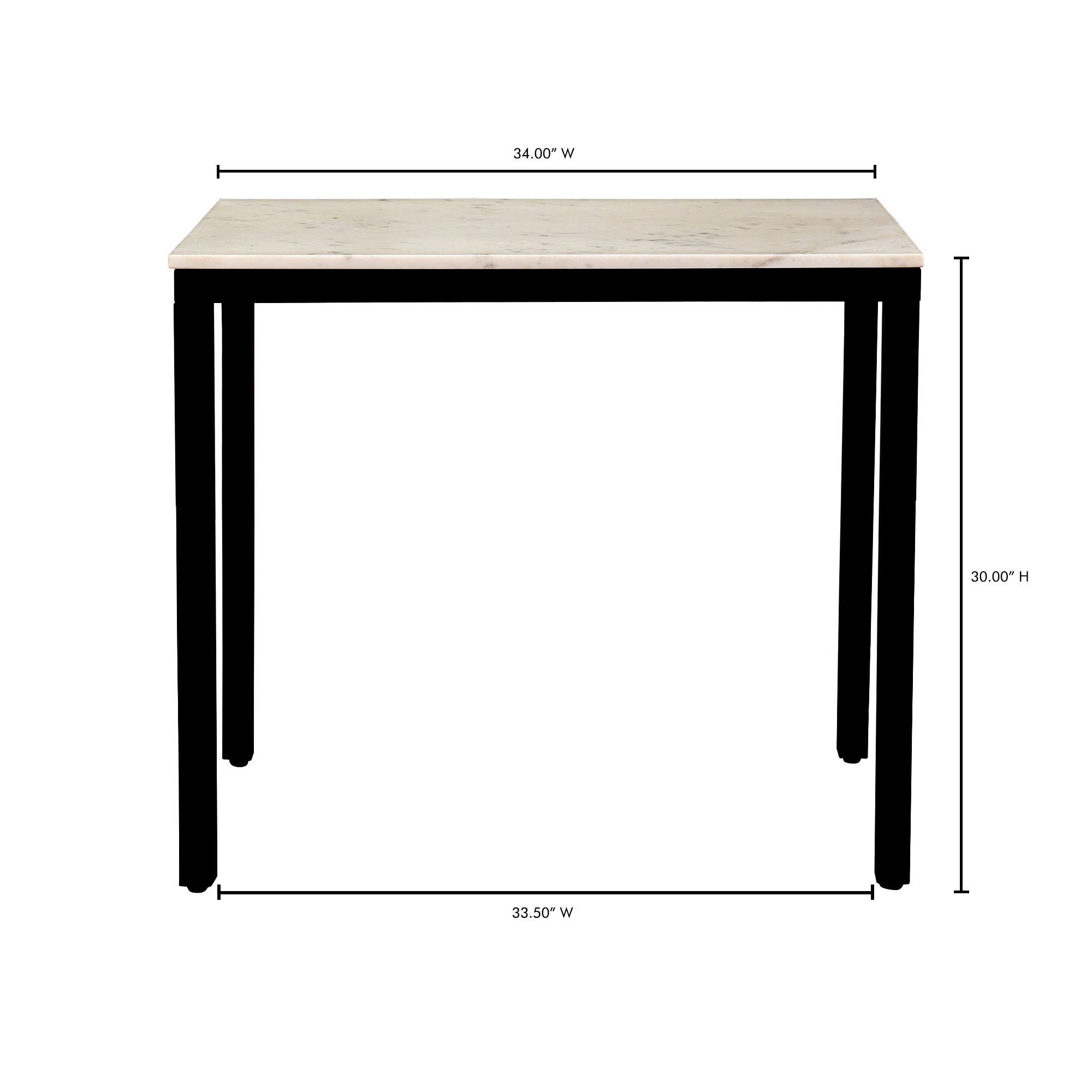 Moes Parson Marble Mini Desk White KY-1025-02-0