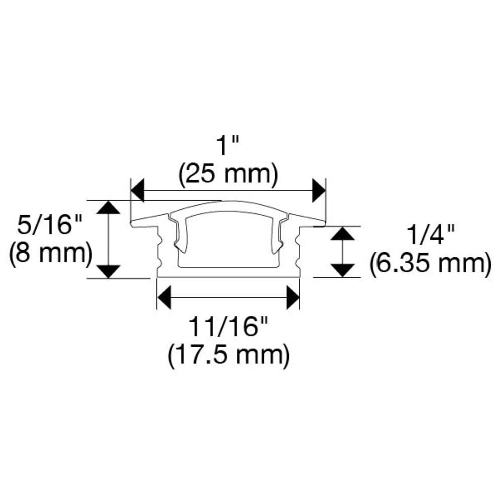 Hardware Resources 002 Series Recessed Aluminum Profile