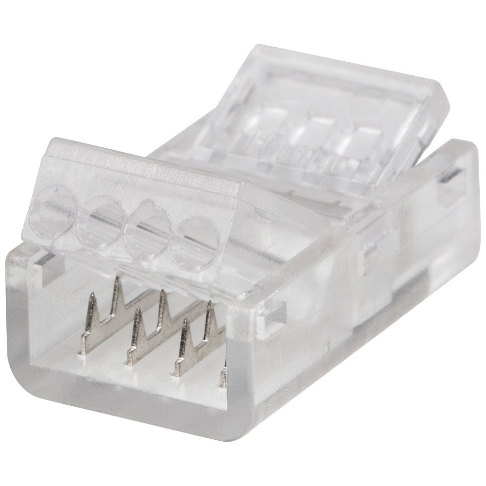 Hardware Resources RGB Tape Light to Wire Connector with Dedicated Wire Channels, Clear