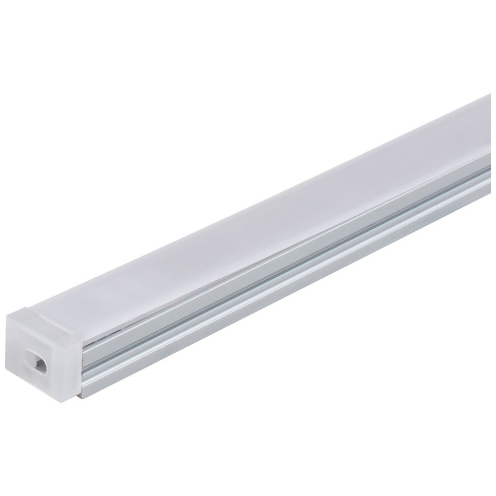Hardware Resources Dual-Mount Series Surface or Trimless Recessed Aluminum Profile, Frosted Lens