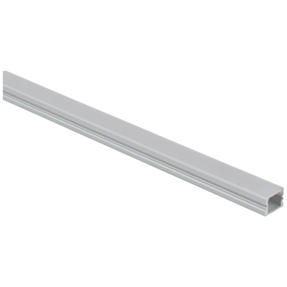 Hardware Resources Dual-Mount Series Surface or Trimless Recessed Aluminum Profile, Frosted Lens