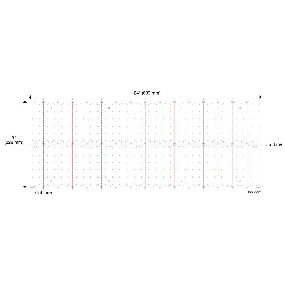 Hardware Resources 9" x 24" 24-volt Higher Output Flexible LED Sheet Light, Single-White
