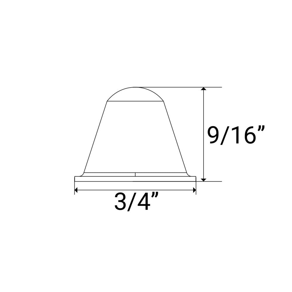 Hardware Resources .56 inch Rubber Bumper/Spacer for Flexible Sheet Light, Clear
