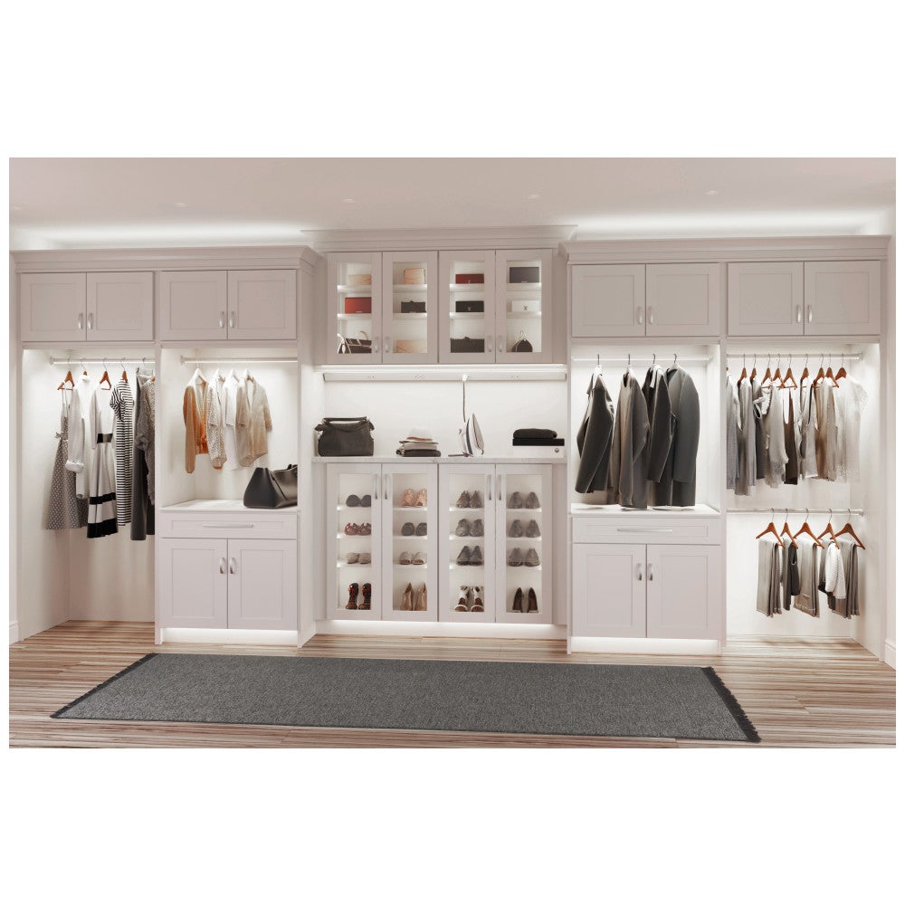 Hardware Resources Top-Mounted Support for Lighted Closet Rod