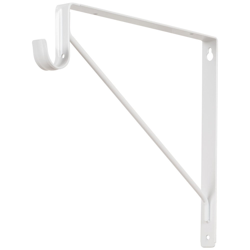 Hardware Resources Shelf Bracket Support, Lighted Closet Rod