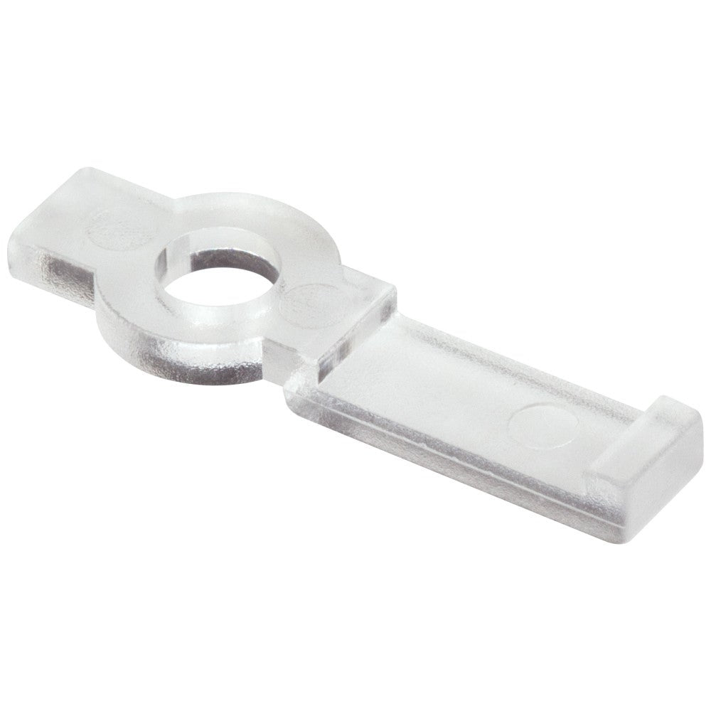 Hardware Resources Side Bend Loop Mounting Clip, clear