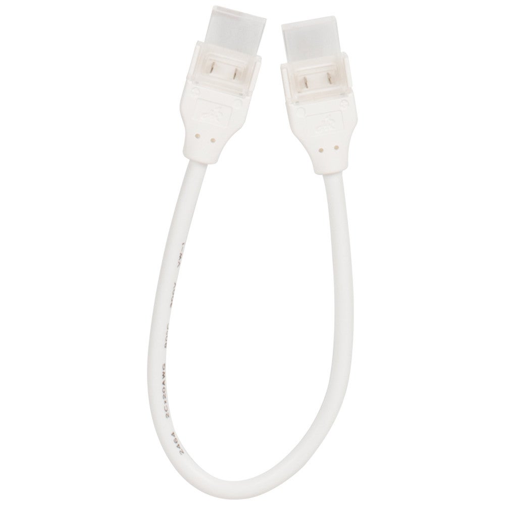 Hardware Resources Top Bend Linking Connector with 7" wire, white