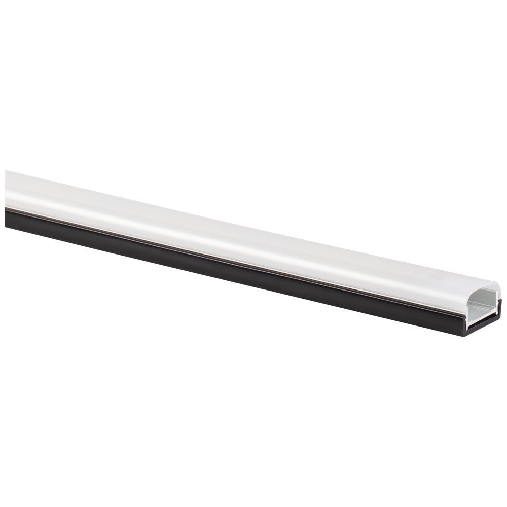 Hardware Resources Premium Flat Surface-Mount Aluminum Profile with Frosted Lens