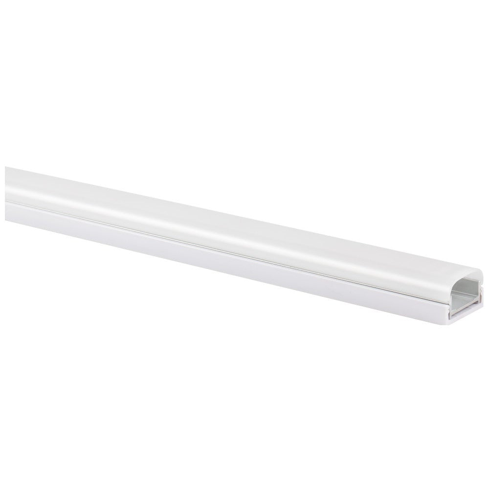 Hardware Resources Premium Flat Surface-Mount Aluminum Profile with Frosted Lens