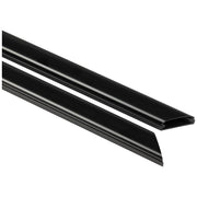 Hardware Resources Premium Flat Plastic Wire Way, Mitered Joint, 12"