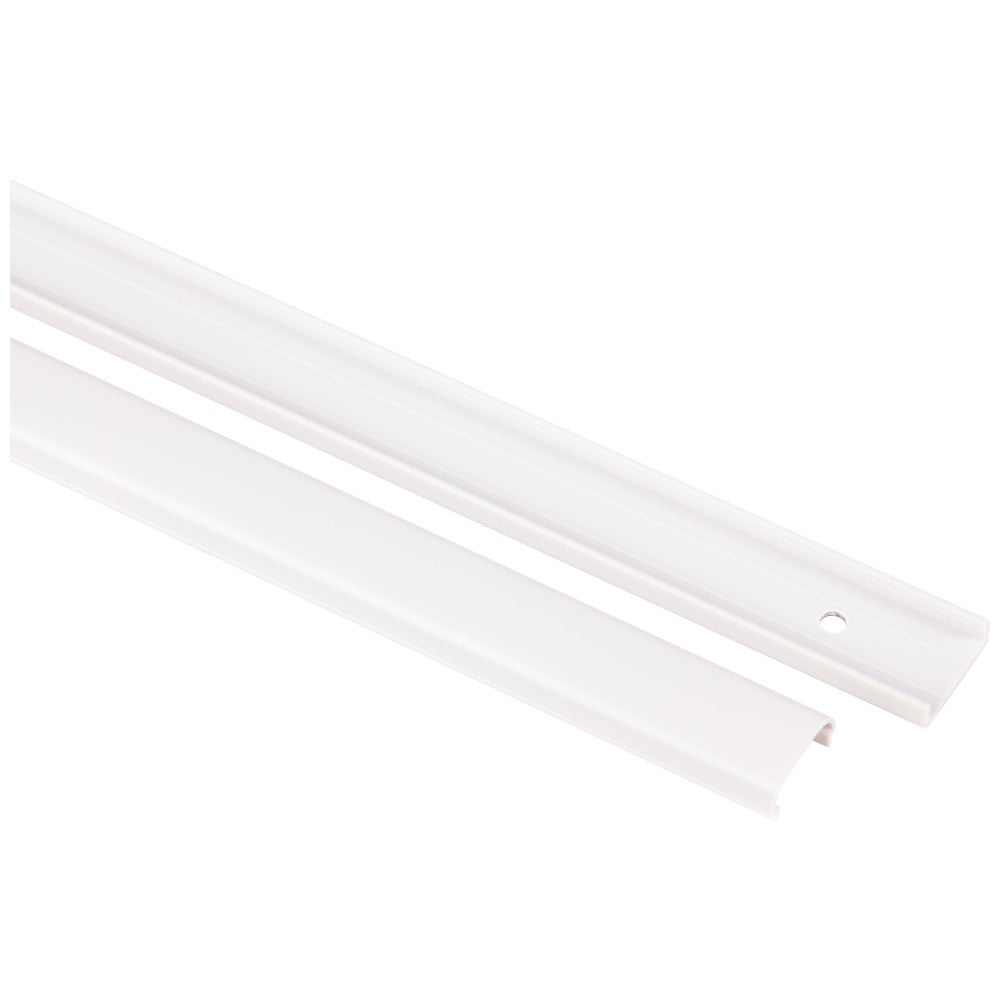 Hardware Resources Premium Flat Plastic Wire Way, 48"