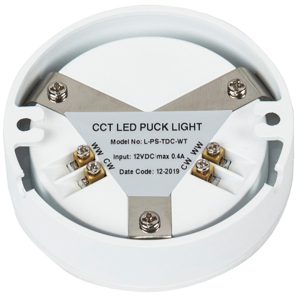 Hardware Resources 190 Lumens/Fixture 12-volt Standard Output Puck Light, Tunable-White, 2700K-5000K