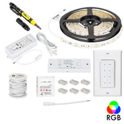 Hardware Resources 16 Ft. 130 Lumens/Ft.. 12-volt Accent Output Multi-Color RGB Wireless Controller Tape Light Kit, 1 Zone 1 Area