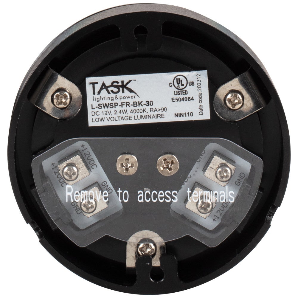 Hardware Resources 180 Lumens/Fixture 12-Volt Puck Light, Single-White, Direct-Wire or Barrel Connection