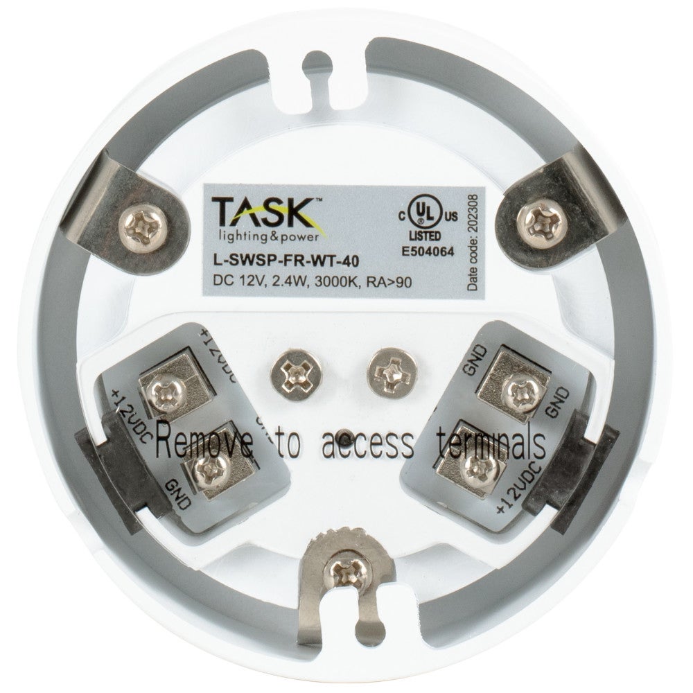 Hardware Resources 180 Lumens/Fixture 12-Volt Puck Light, Single-White, Direct-Wire or Barrel Connection