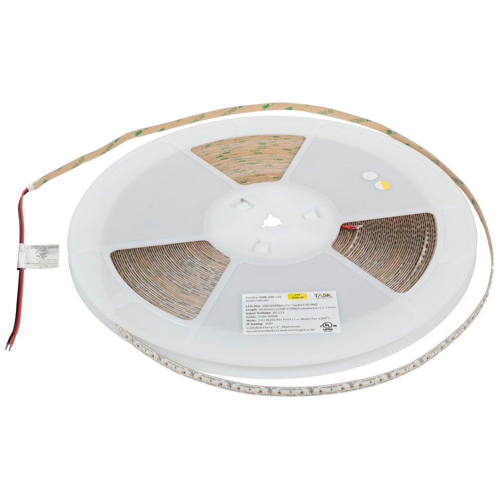 Hardware Resources 100 Ft, 300 Lumens/Ft. 12-volt Standard Output LED Tape Light, Tunable-White, 2700K-5000K