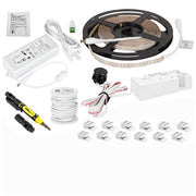 Hardware Resources 16 Ft.. 300 Lumens/Ft.. 12-volt Standard Output Wired Controller Tape Light Kit 1 Zone 1 Area, Tunable-White, 2700K-5000K