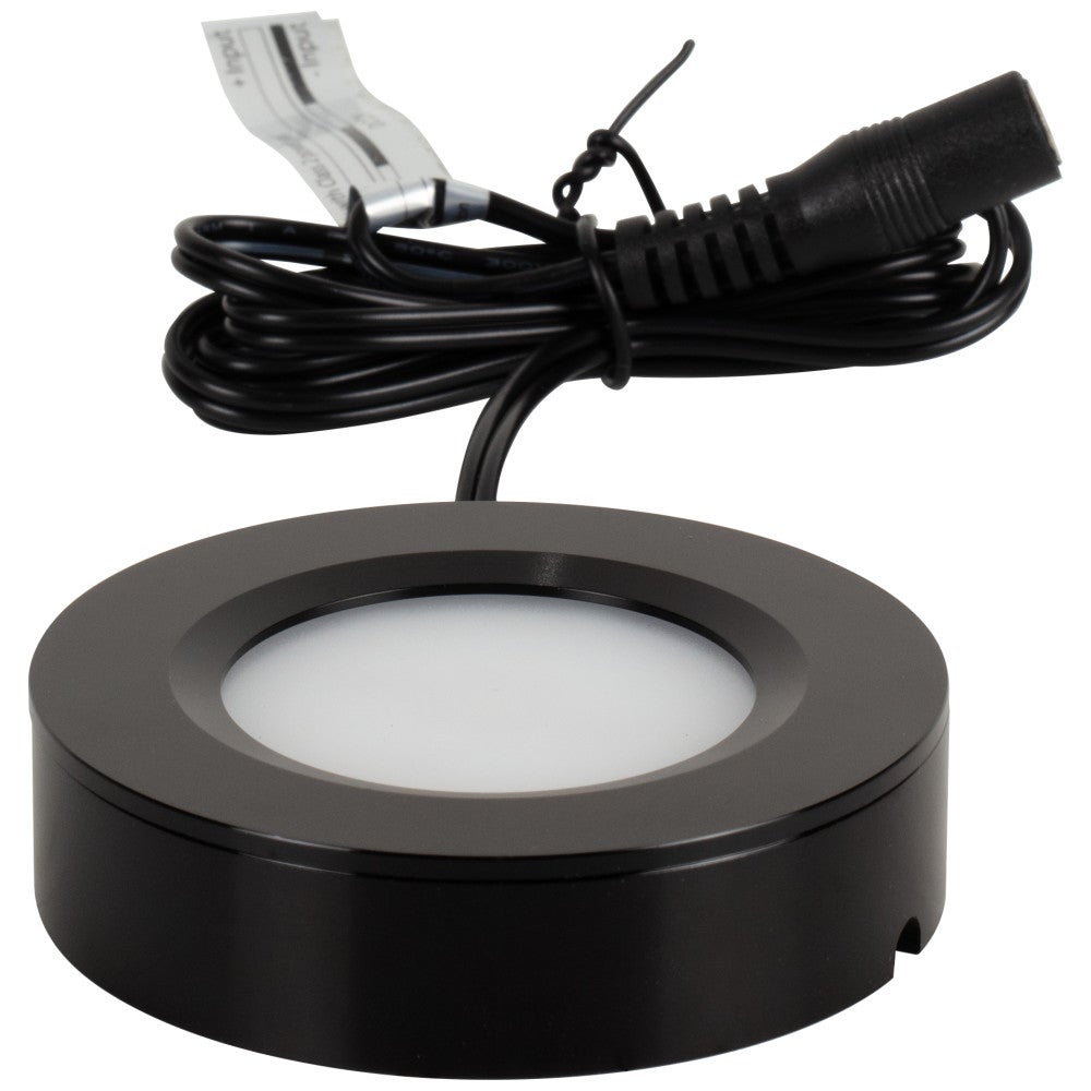 Hardware Resources 190 Lumens/Fixture 12-Volt Puck Light, Tunable-White, Direct-Wire or Barrel Connection