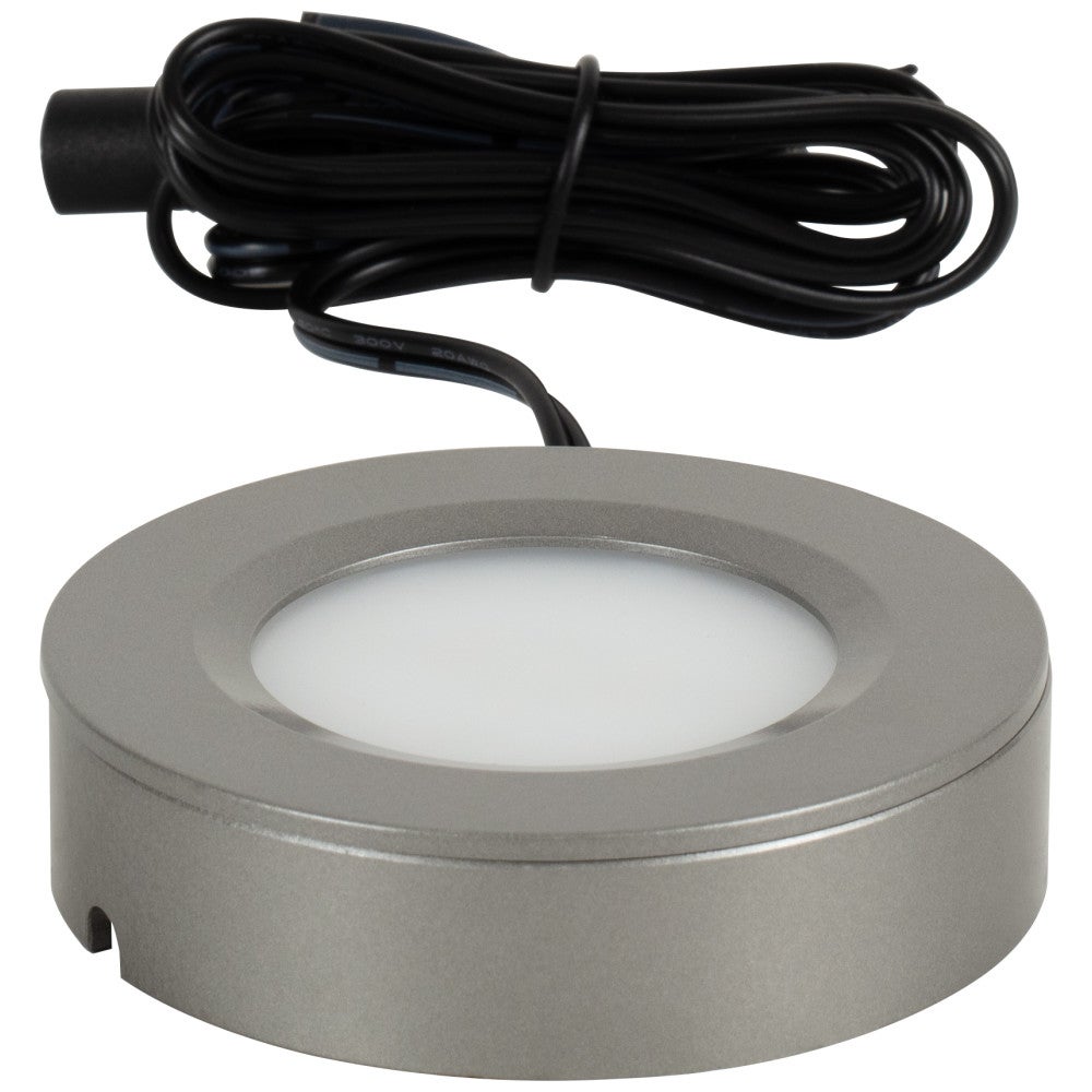Hardware Resources 190 Lumens/Fixture 12-Volt Puck Light, Tunable-White, Direct-Wire or Barrel Connection