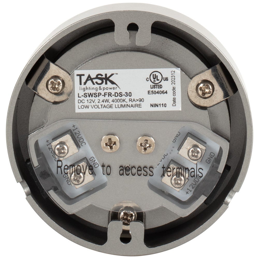Hardware Resources 190 Lumens/Fixture 12-Volt Puck Light, Tunable-White, Direct-Wire or Barrel Connection