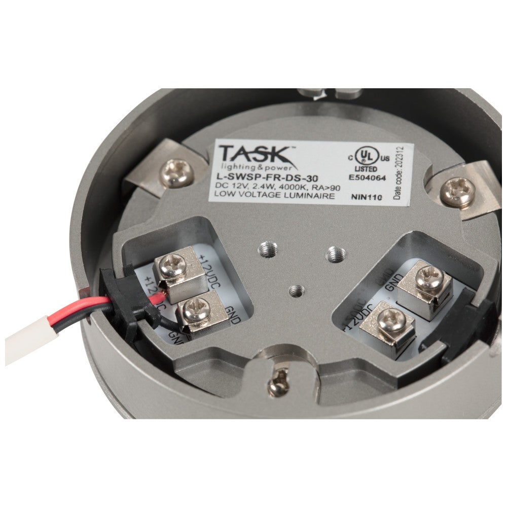 Hardware Resources 190 Lumens/Fixture 12-Volt Puck Light, Tunable-White, Direct-Wire or Barrel Connection