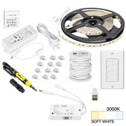 Hardware Resources 16 Ft. 225 Lumens/Ft.. 12-volt Standard Output Quattro Wireless Controller Tape Light Kit, 1 Zone 1 Area