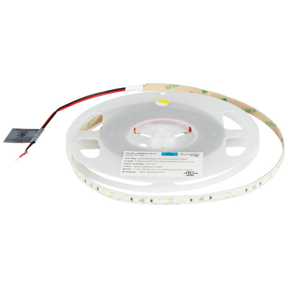 Hardware Resources 16 Ft, 225 Lumens/Ft. 24-volt Standard Output LED Tape Light, Single-White