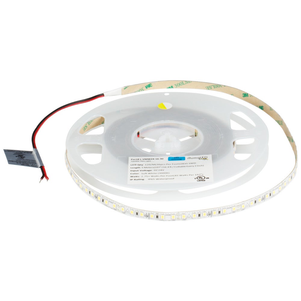 Hardware Resources 16 Ft, 225 Lumens/Ft. 24-volt Standard Output LED Tape Light, Single-White