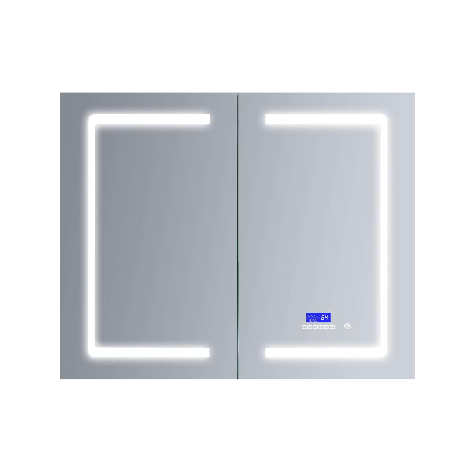 Bracciano 36 in. W x 32 in. H Surface-Mount LED Mirror Medicine Cabinet with Defogger