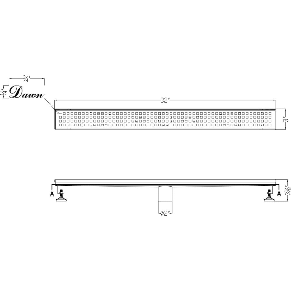 Dawn Brisbane River Series 32" LBE320304 Shower Drain