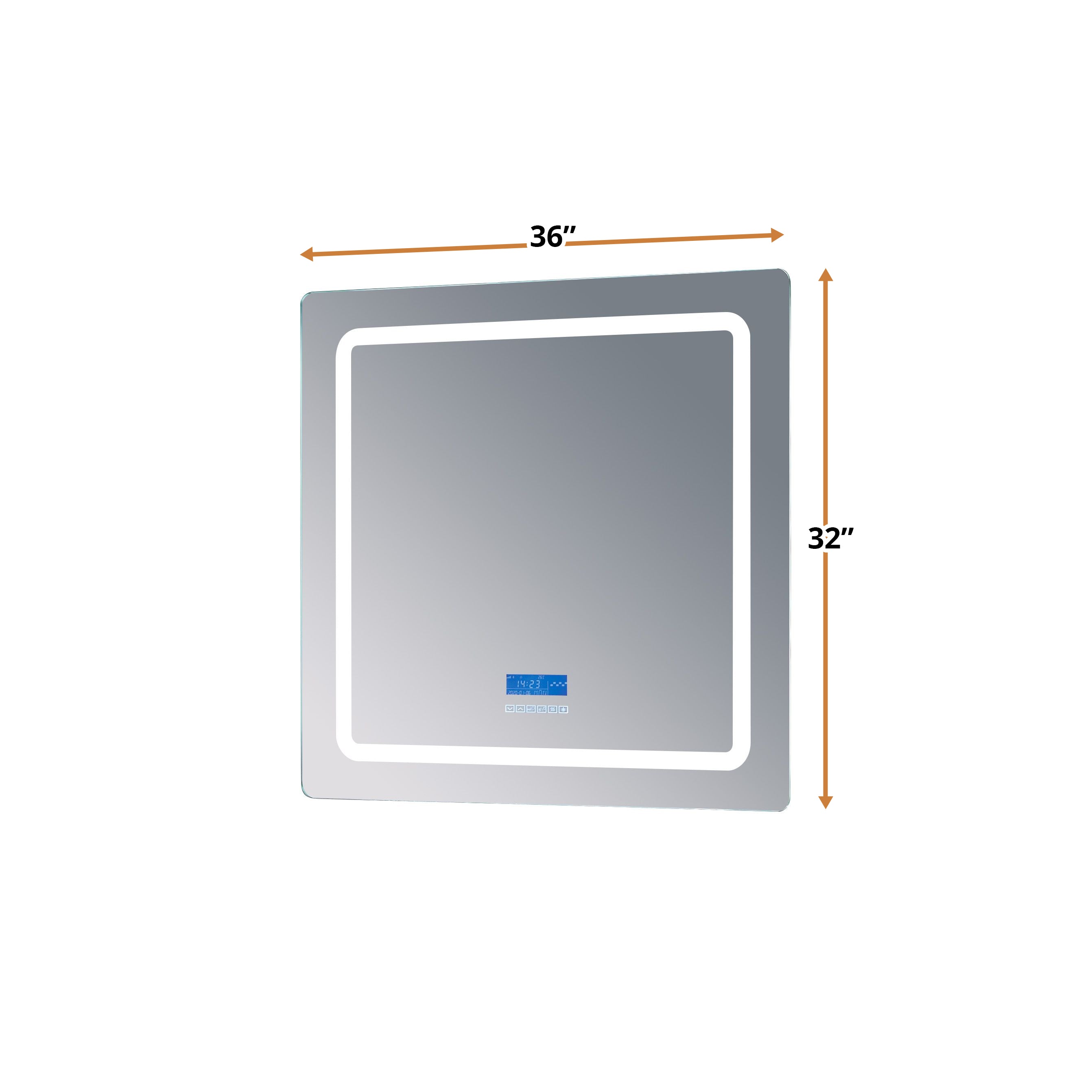 Caldona 36 in. W x 32 in. H LED Bathroom Vanity Mirror