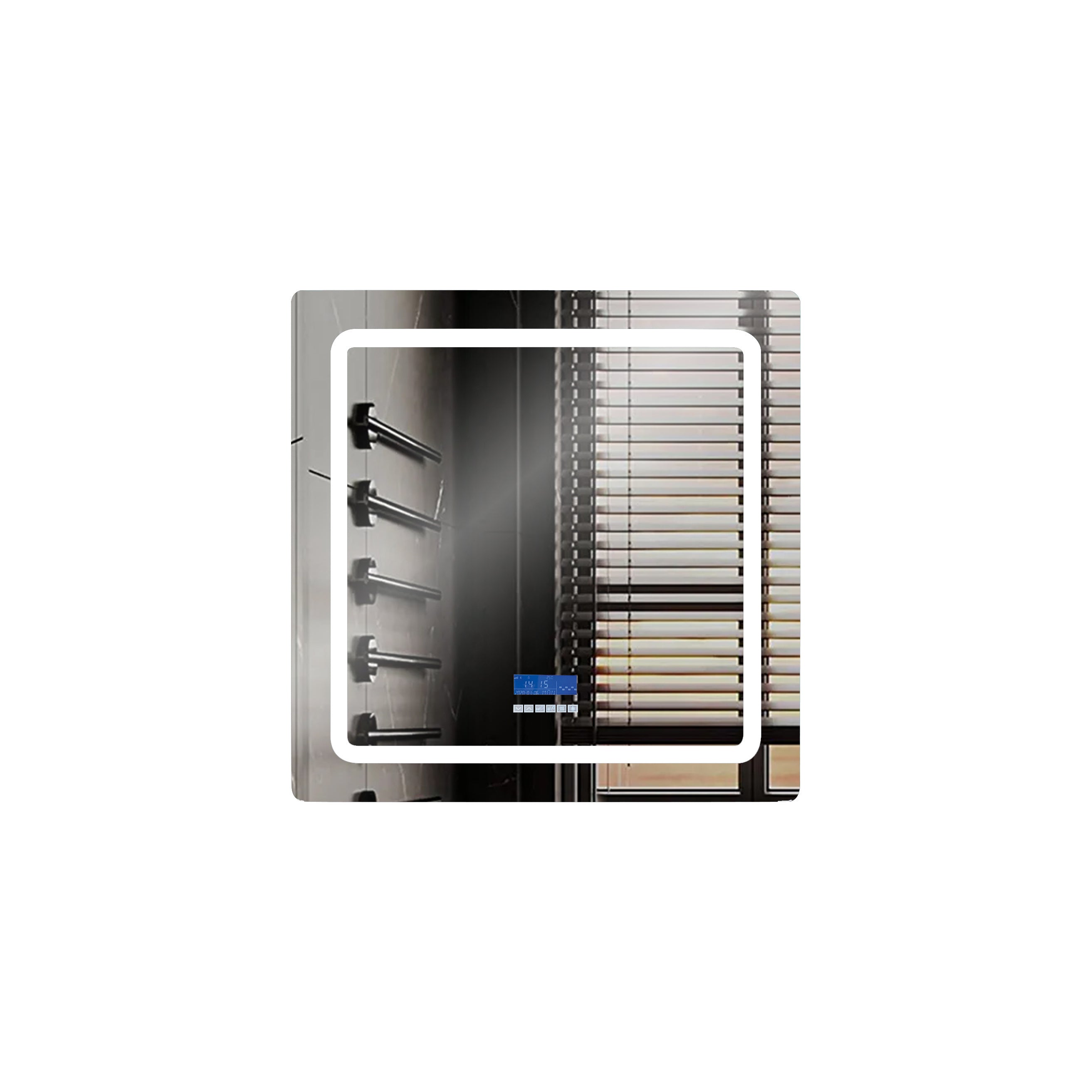 Caldona 36 in. W x 32 in. H LED Bathroom Vanity Mirror