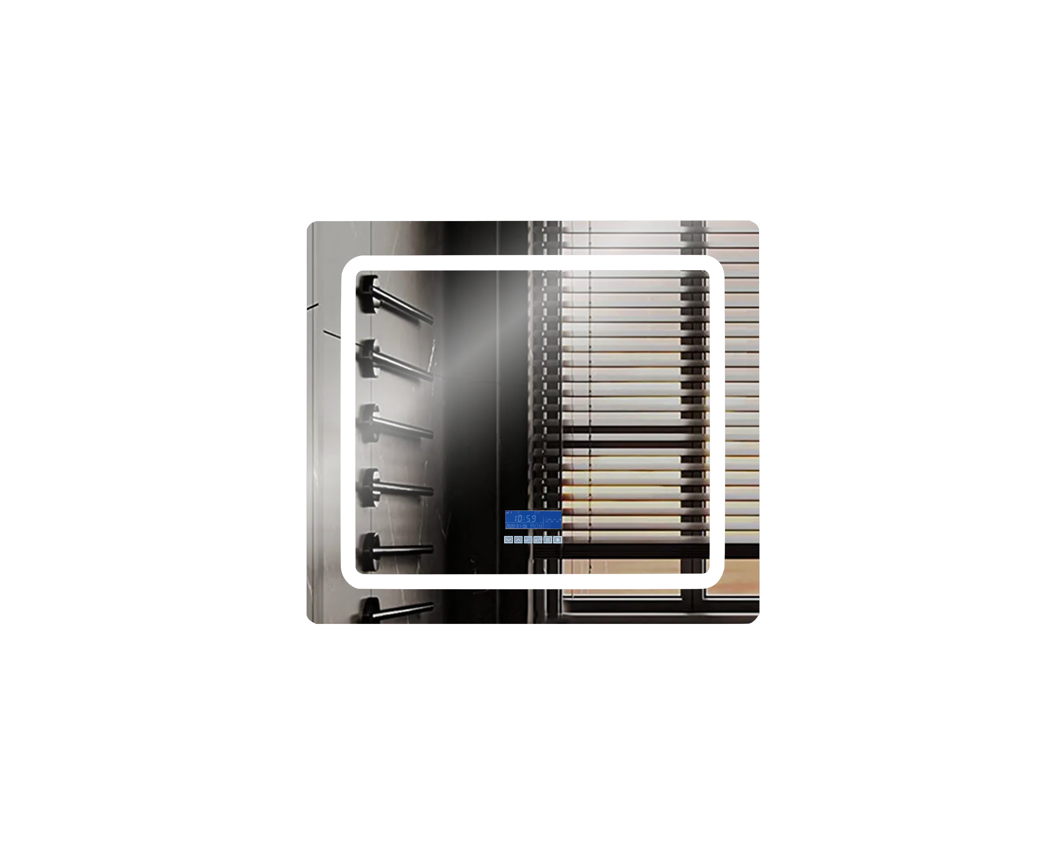 Caldona 36 in. W x 36 in. H LED Bathroom Vanity Mirror