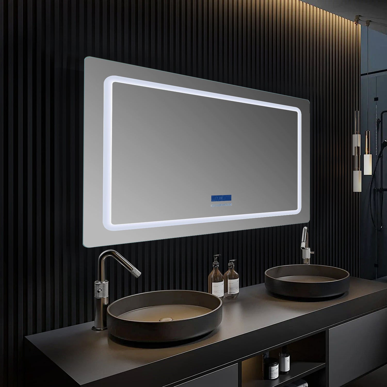 Caldona 48 in. W x 36 in. H LED Bathroom Vanity Mirror