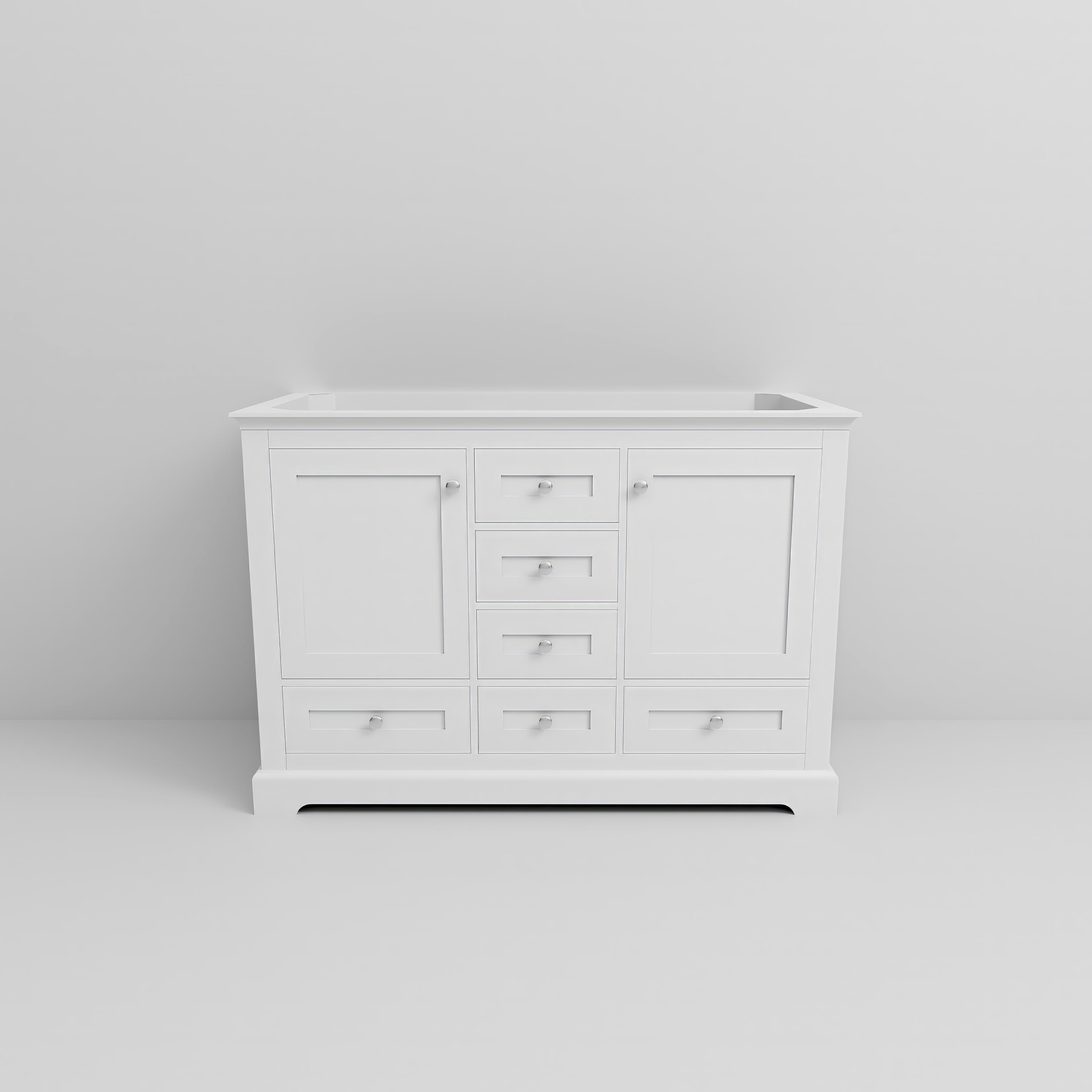 Dukes 48 in. W x 22 in. D White Double Bath Vanity