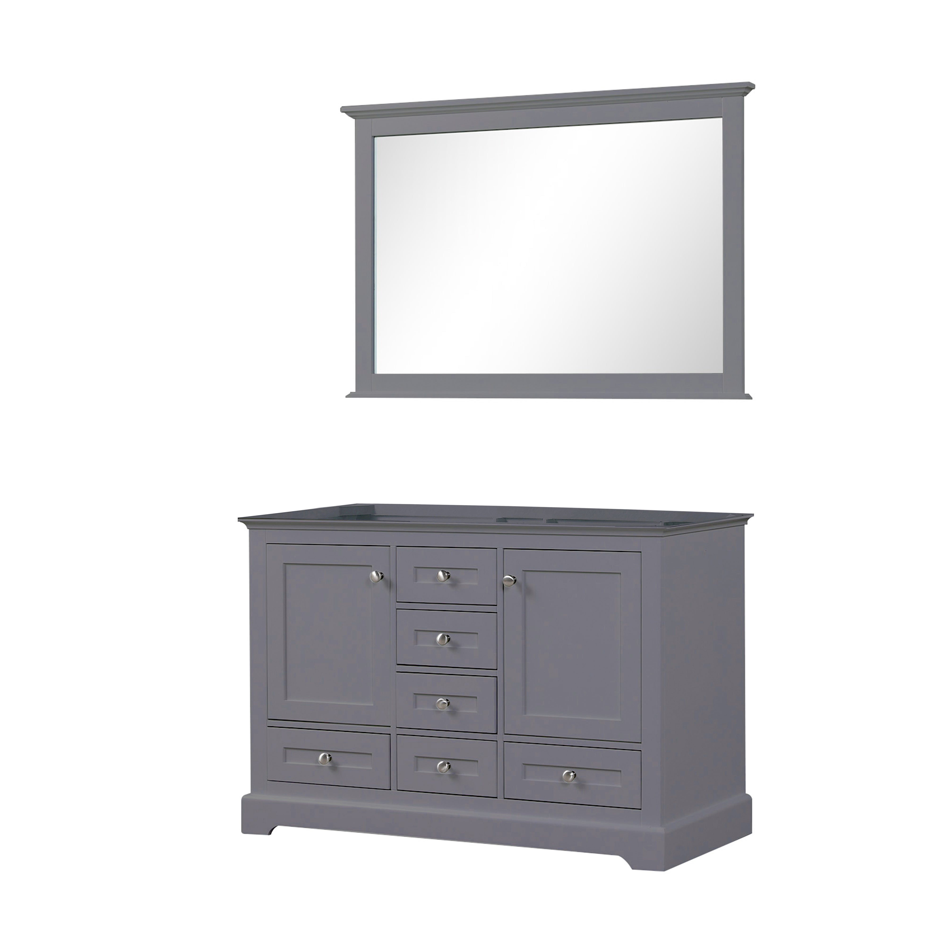Dukes 48 in. W x 22 in. D Dark Grey Double Bath Vanity