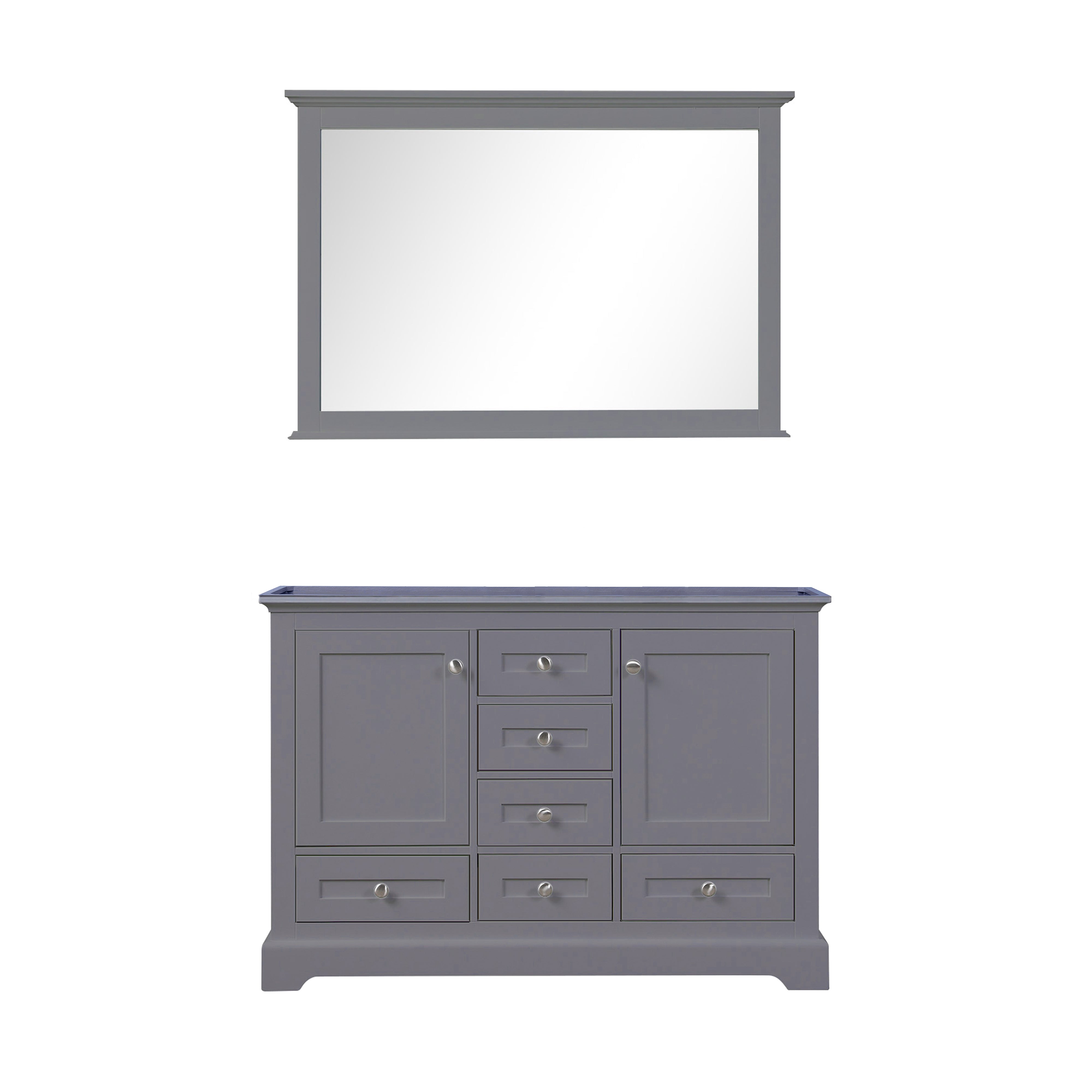 Dukes 48 in. W x 22 in. D Dark Grey Double Bath Vanity