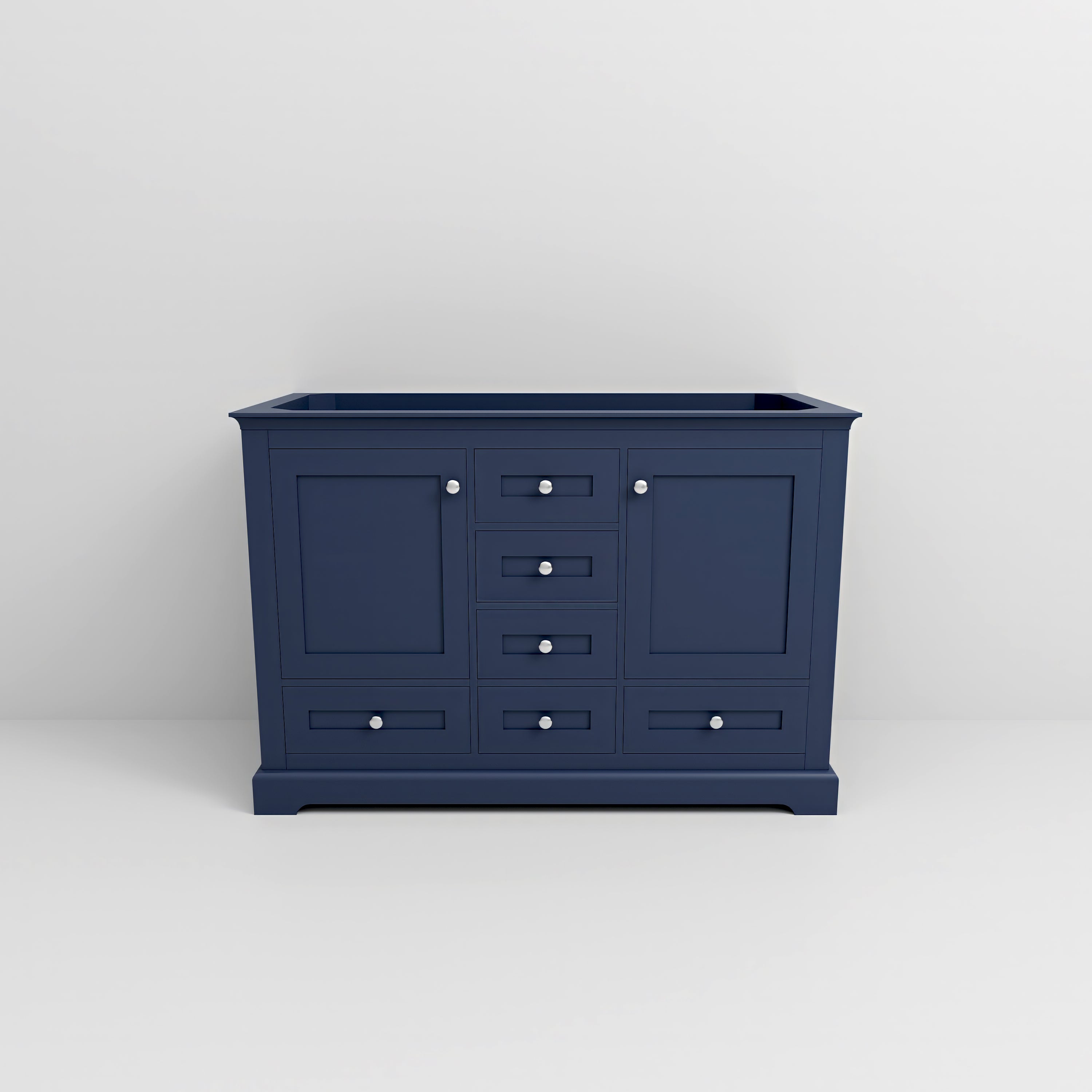 Dukes 48 in. W x 22 in. D Navy Blue Double Bath Vanity