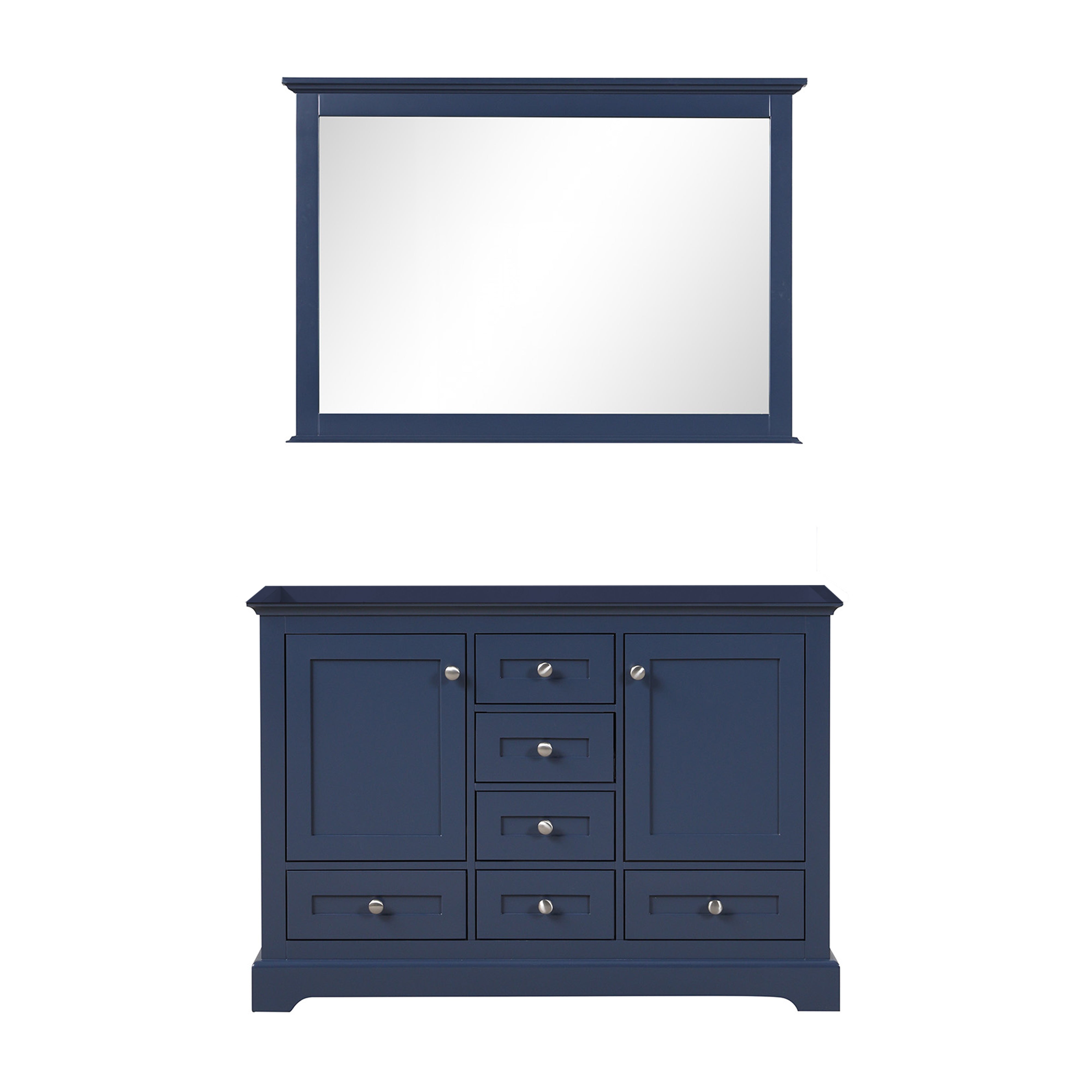 Dukes 48 in. W x 22 in. D Navy Blue Double Bath Vanity