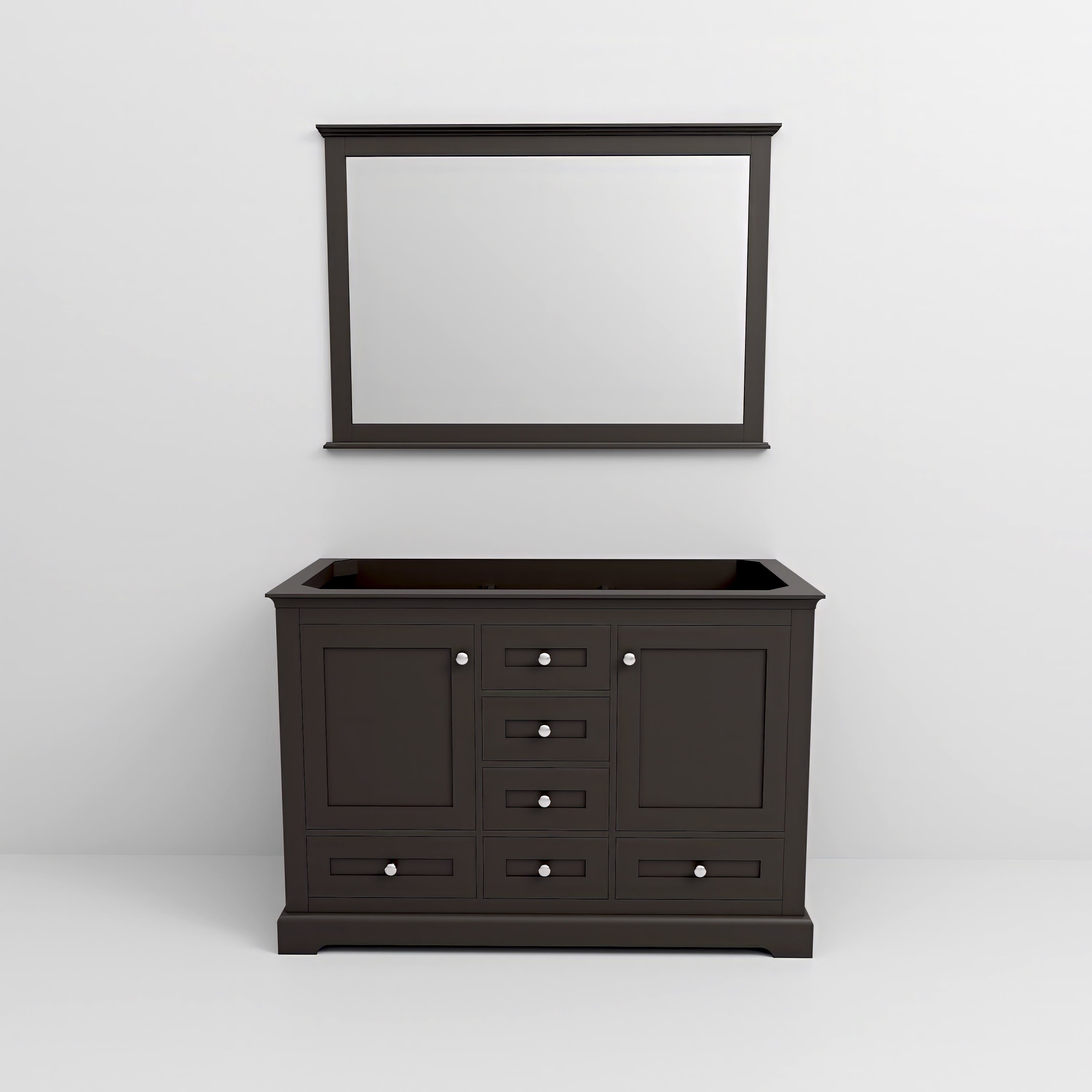 Dukes 48 in. W x 22 in. D Espresso Double Bath Vanity